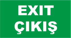 ACİL ÇIKIŞ LEDLİ LEVHA (EMERGENCY EXİT LUMİNAİRES)