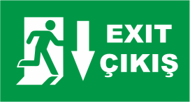 ACİL ÇIKIŞ LEDLİ LEVHA (EMERGENCY EXİT LUMİNAİRES)