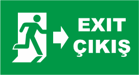 ACİL ÇIKIŞ LEDLİ LEVHA (EMERGENCY EXİT LUMİNAİRES)