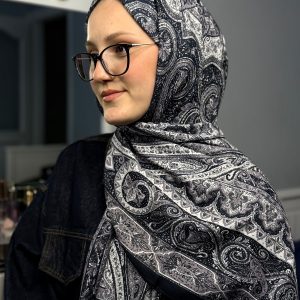 Gunluk sal Desenli sal Kendinden Desenli Pamuklu salsal 1