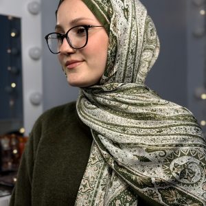 Gunluk sal Desenli sal Kendinden Desenli Pamuklu salsal 3